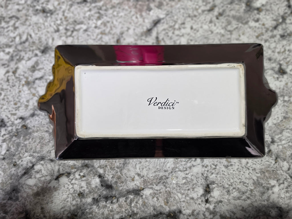 Bloom in Silver — Verdici Design Ceramic Floral Tray