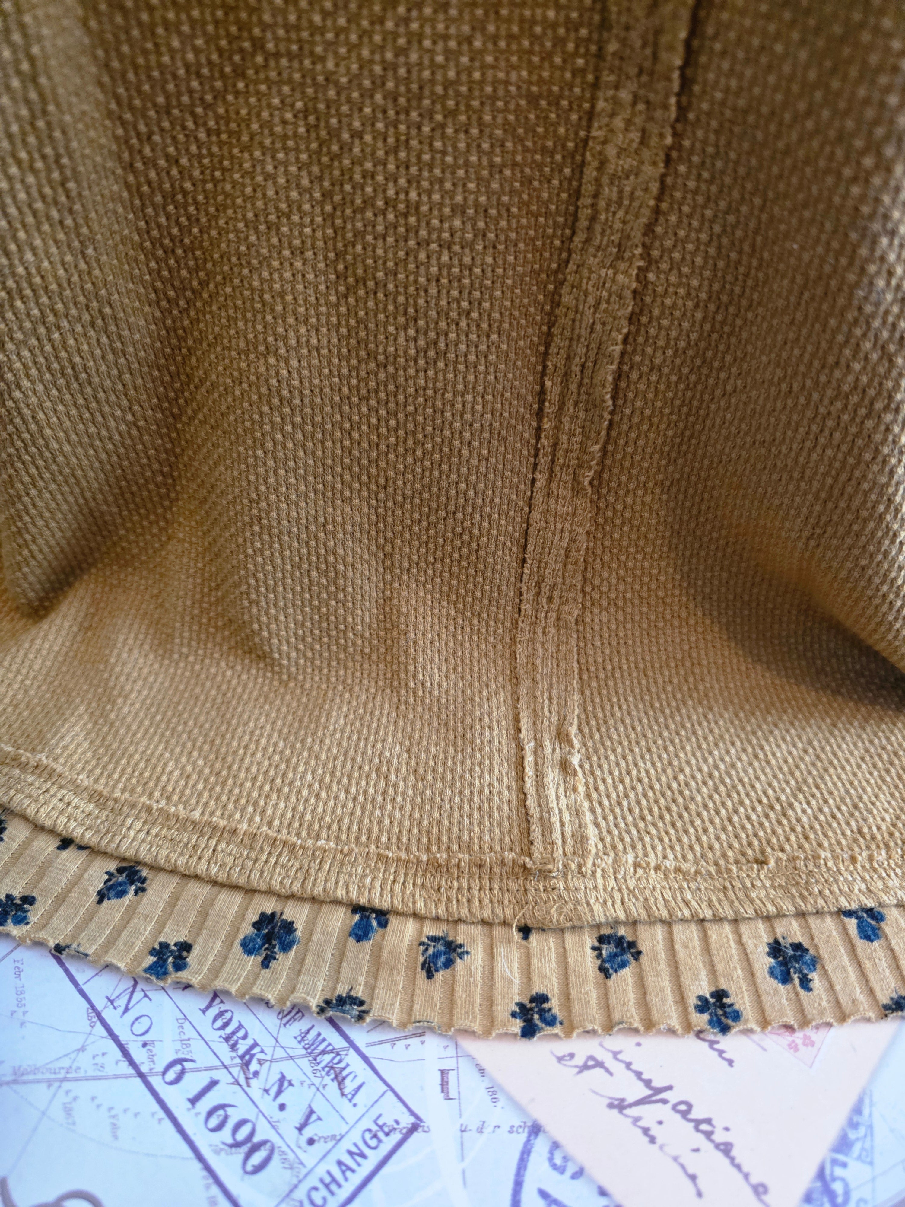 Delicately Patterned Golden Harvest Long Sleeve Top