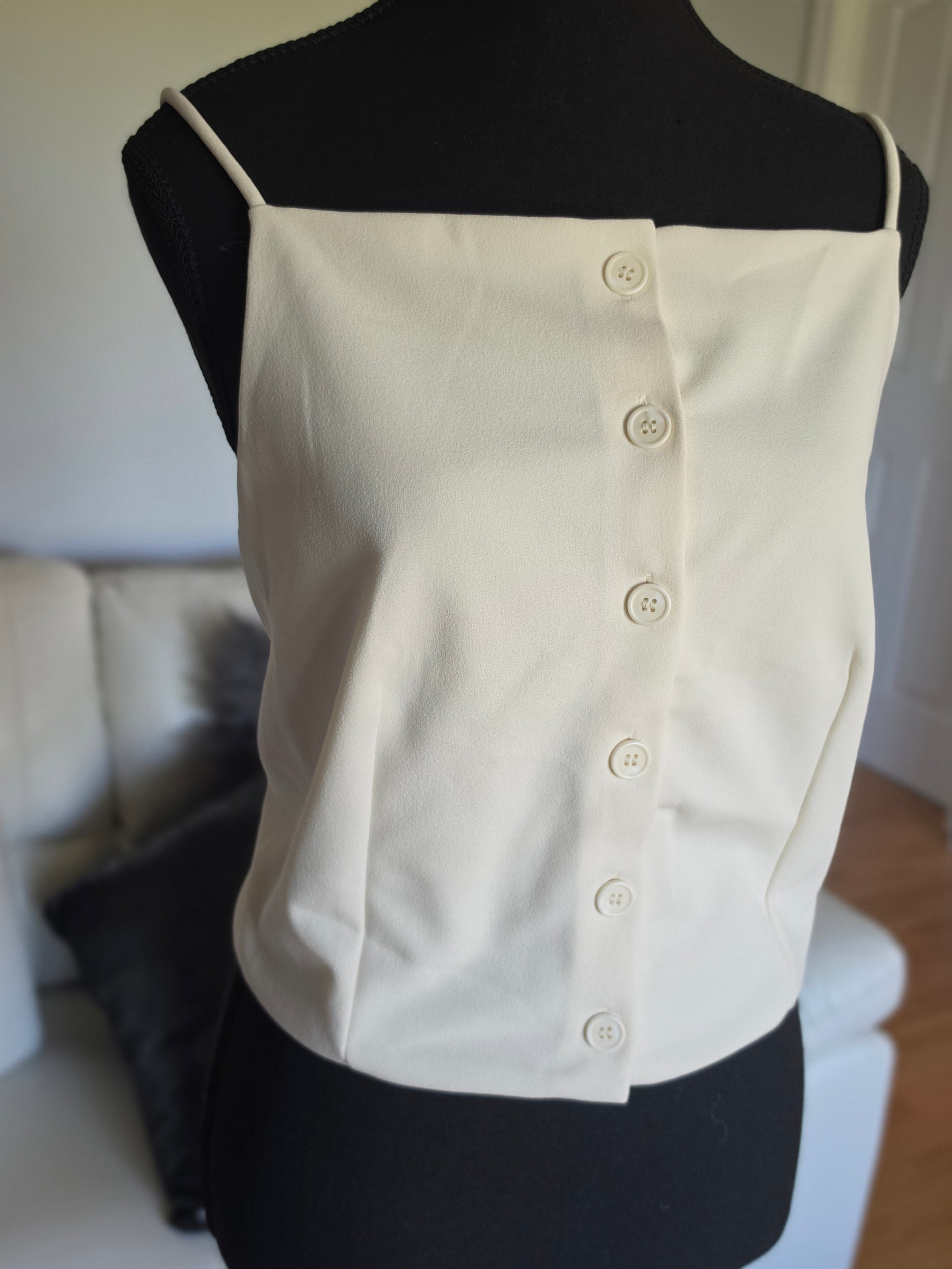 The Ivory Button Cami
