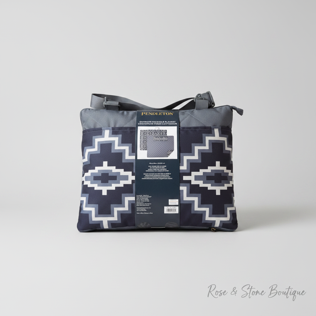 The Wanderer Packable Blanket — Pendleton Navy