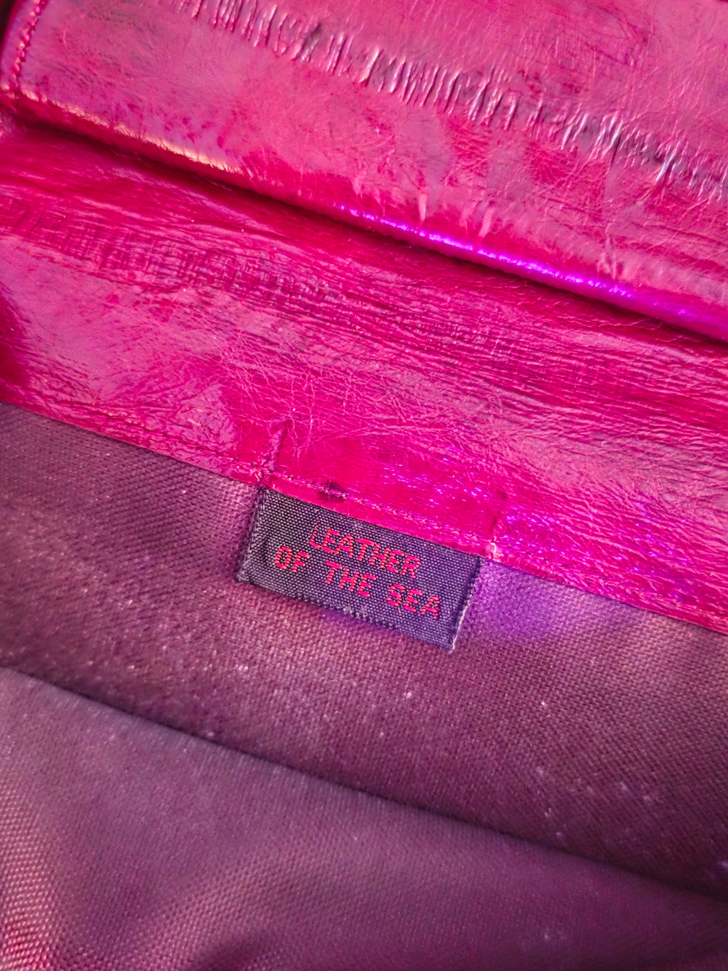 Crimson Secrets Eel Skin Wallet