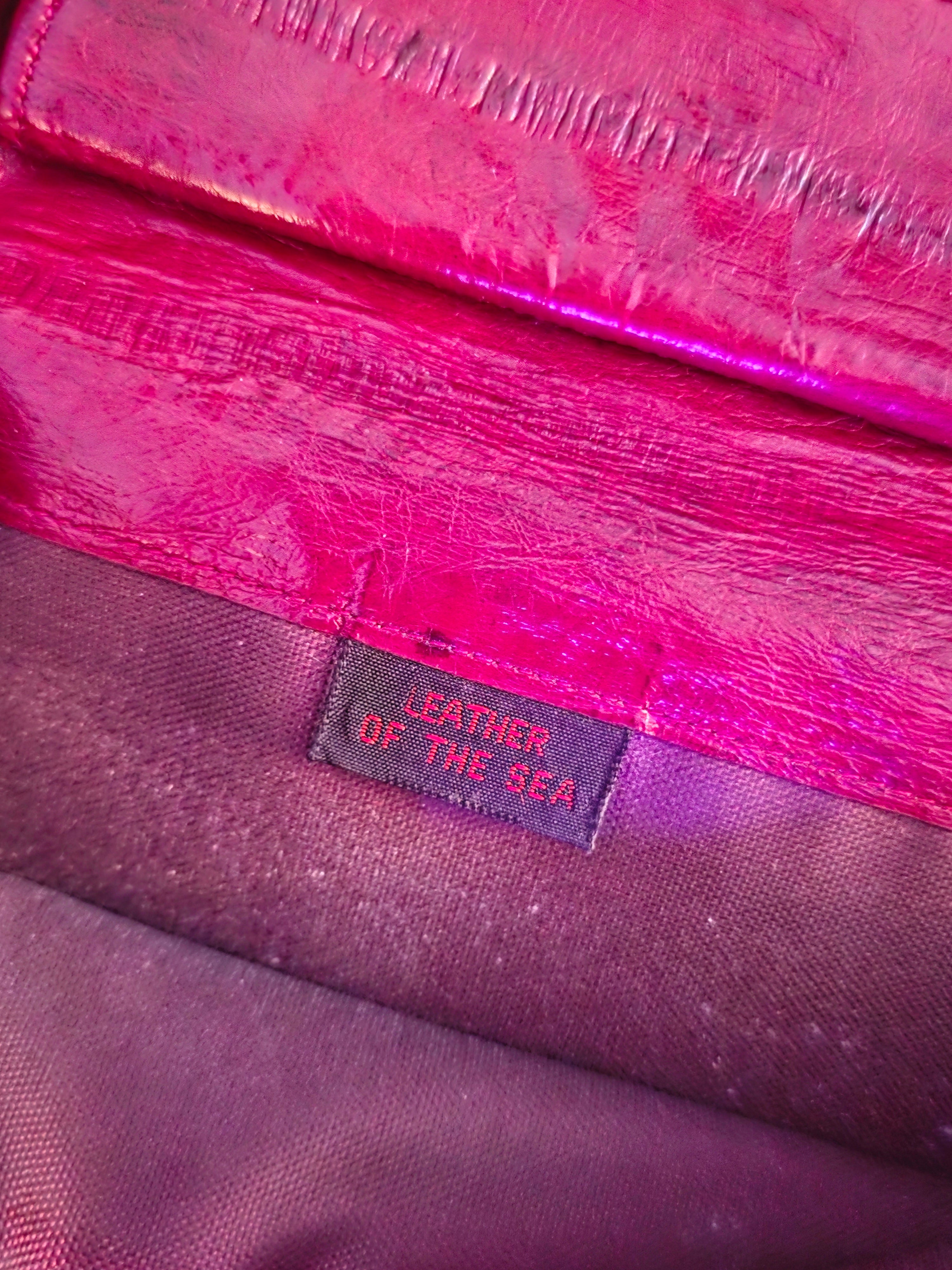 Crimson Secrets Eel Skin Wallet