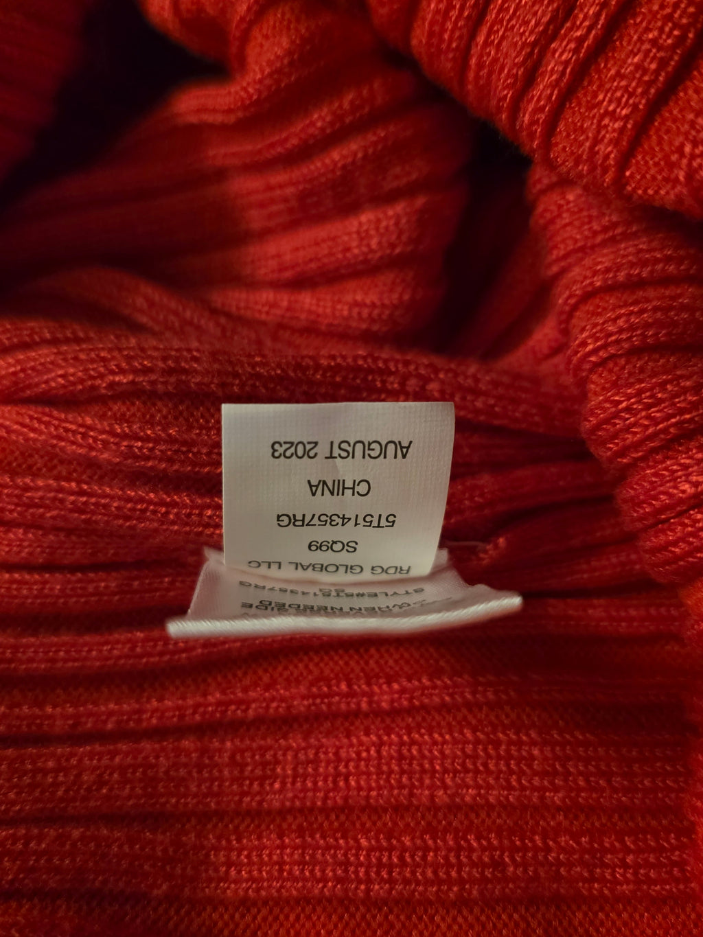 Scarlet Whisper Ribbed Midi