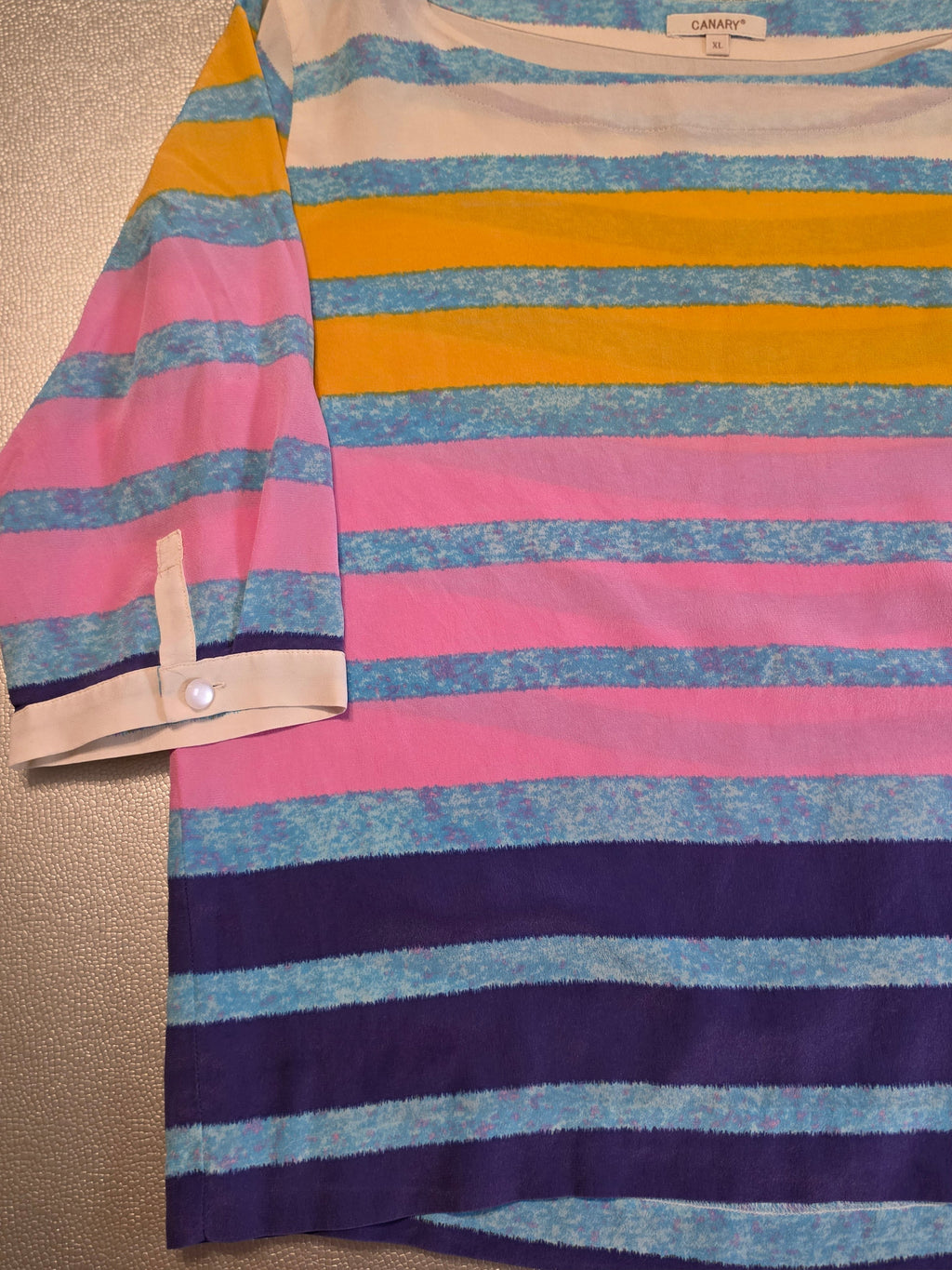 The Prism Stripe Silk Top