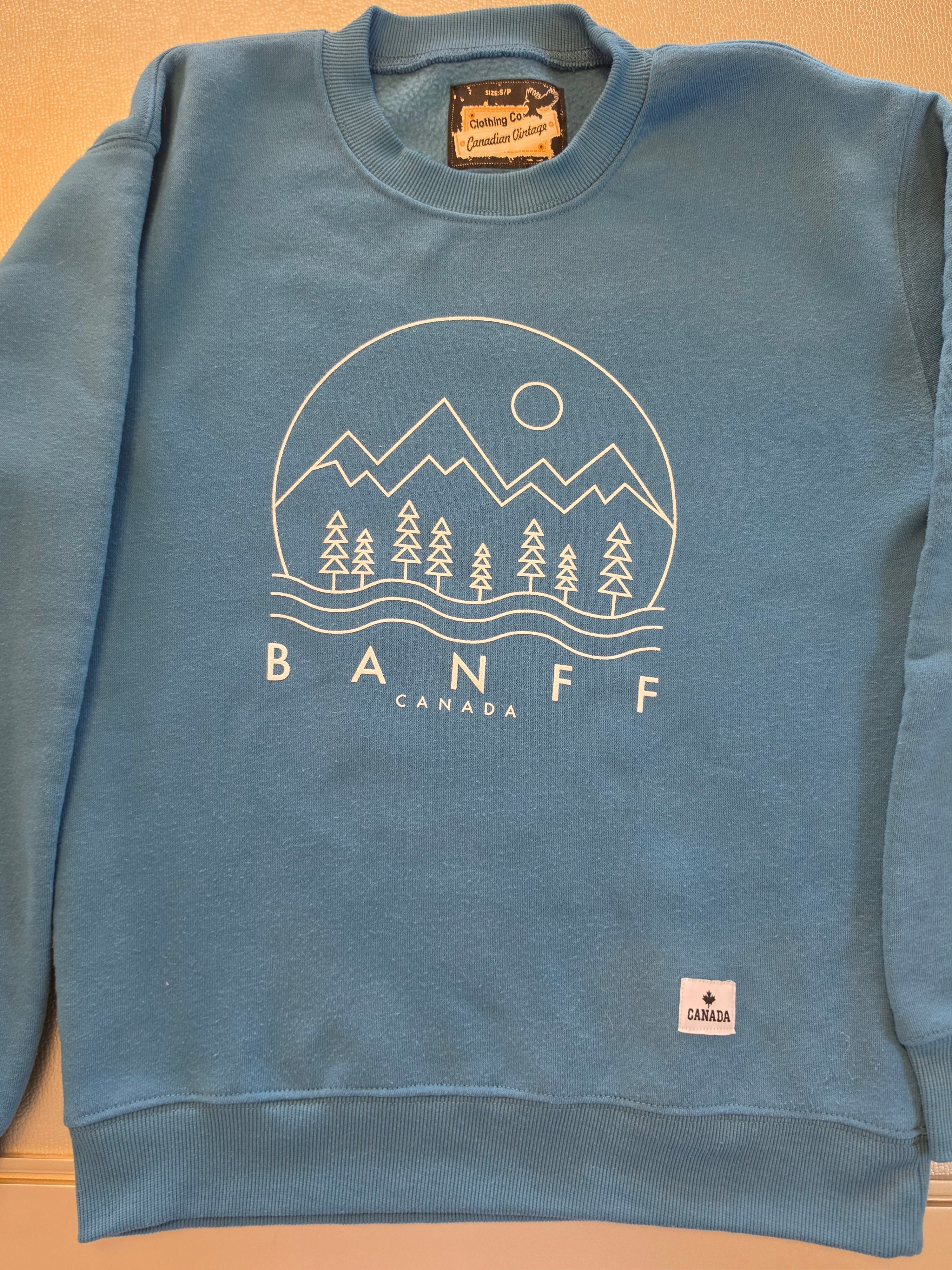 The Banff Crewneck — Canadian Vintage Mountain Sweatshirt