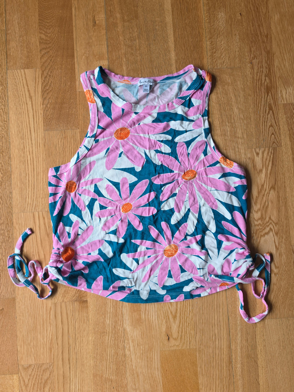 Wildly Yours — Daisy Print Smocked Crop Tank