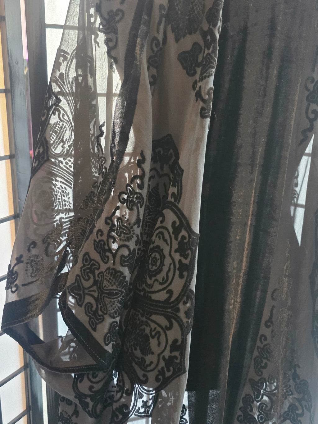 Midnight Reverie Velvet Kimono