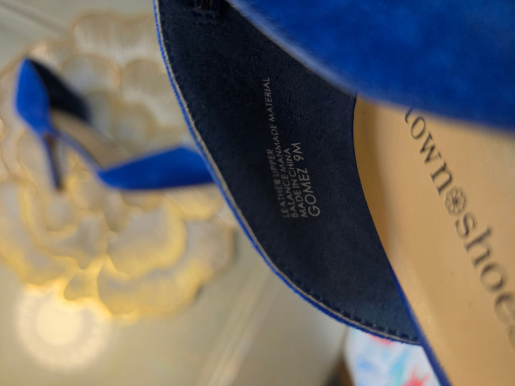 The Indigo Hour — Gomez d’Orsay Pump in Cobalt Suede