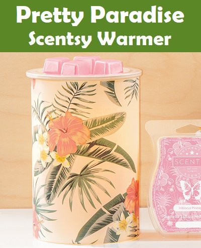 Pretty Paradise — Scentsy Large Warmer | Tropical Botanical