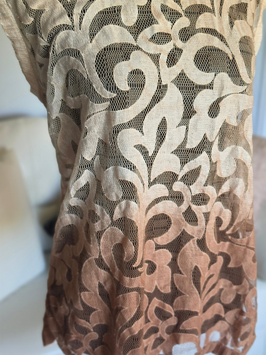 Ombré Lace Drift Top — Morning Apple