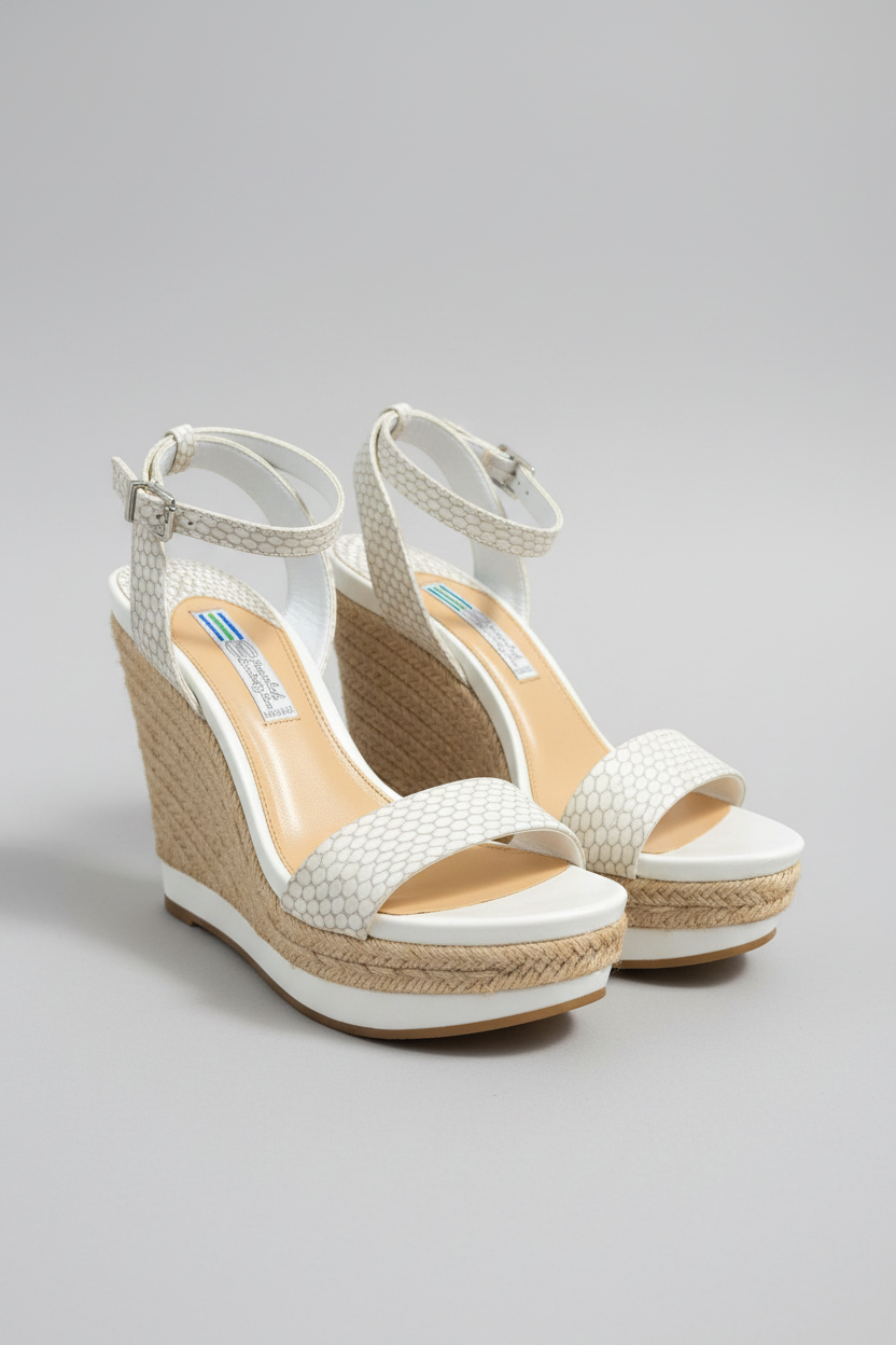 The Amalfi Afternoon — Ivory Handmade Espadrille Wedge