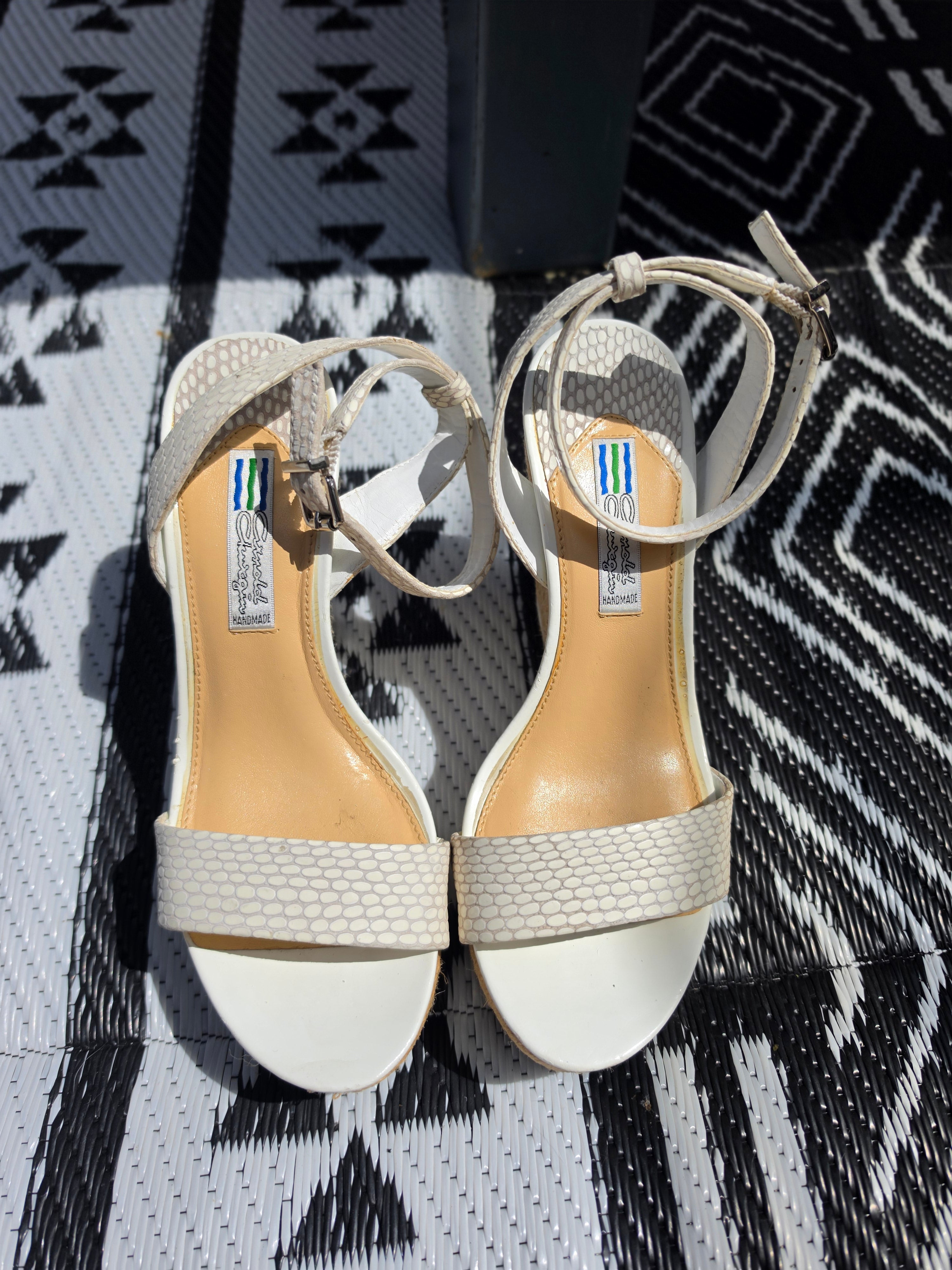 The Amalfi Afternoon — Ivory Handmade Espadrille Wedge
