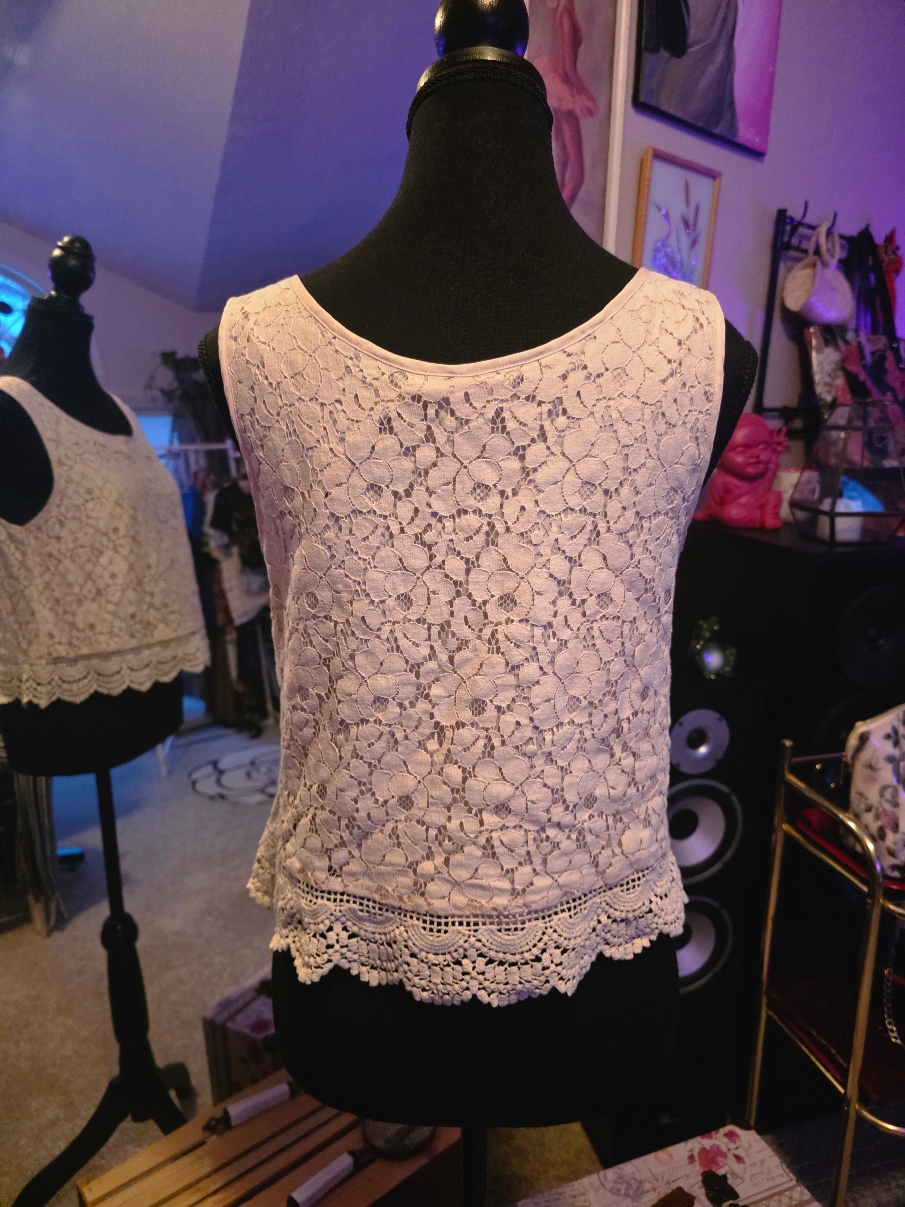 Whispered Sunshine Lace Top