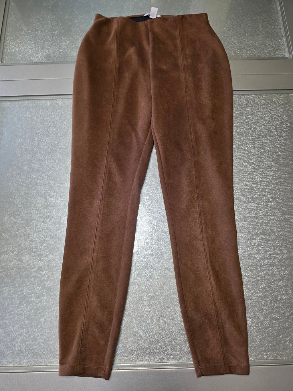 Cognac Is the Answer — Joe Fresh Faux Suede Leggings