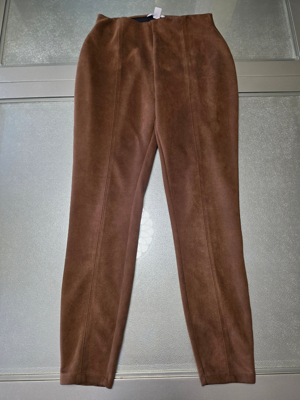 Cognac Is the Answer — Joe Fresh Faux Suede Leggings