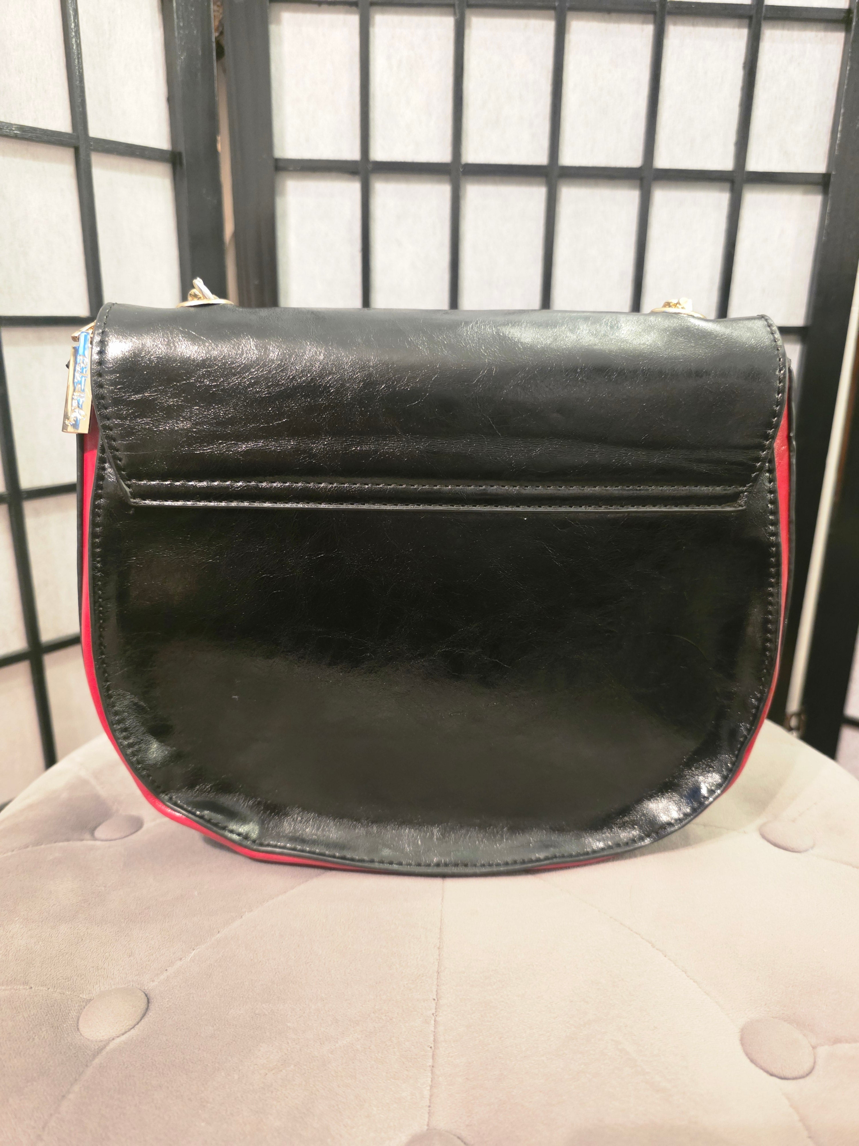 Midnight Romance Crossbody with Crimson Heart Detail
