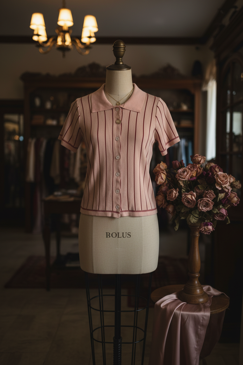 Rosewood Reverie Polo Sweater boutique styled