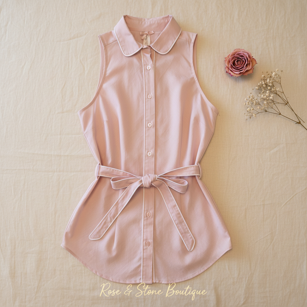 The Roséwater — Flat Lay Belt Tied