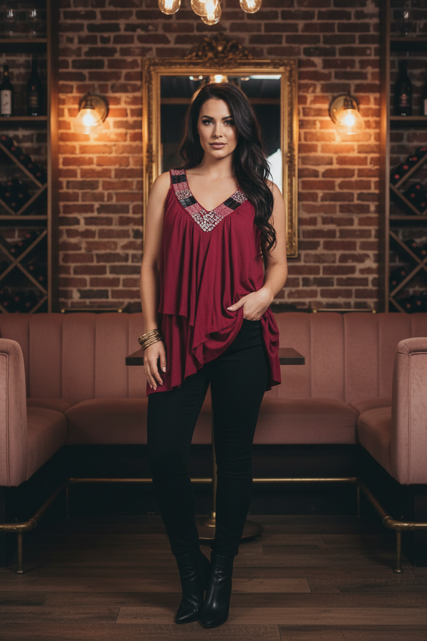 Vintage wine bar styling