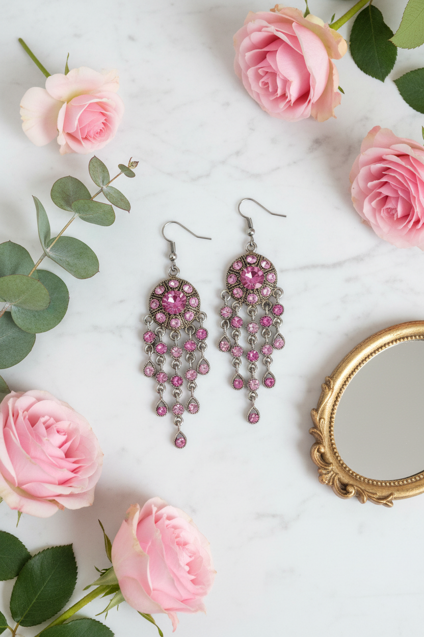 White Marble Flat Lay